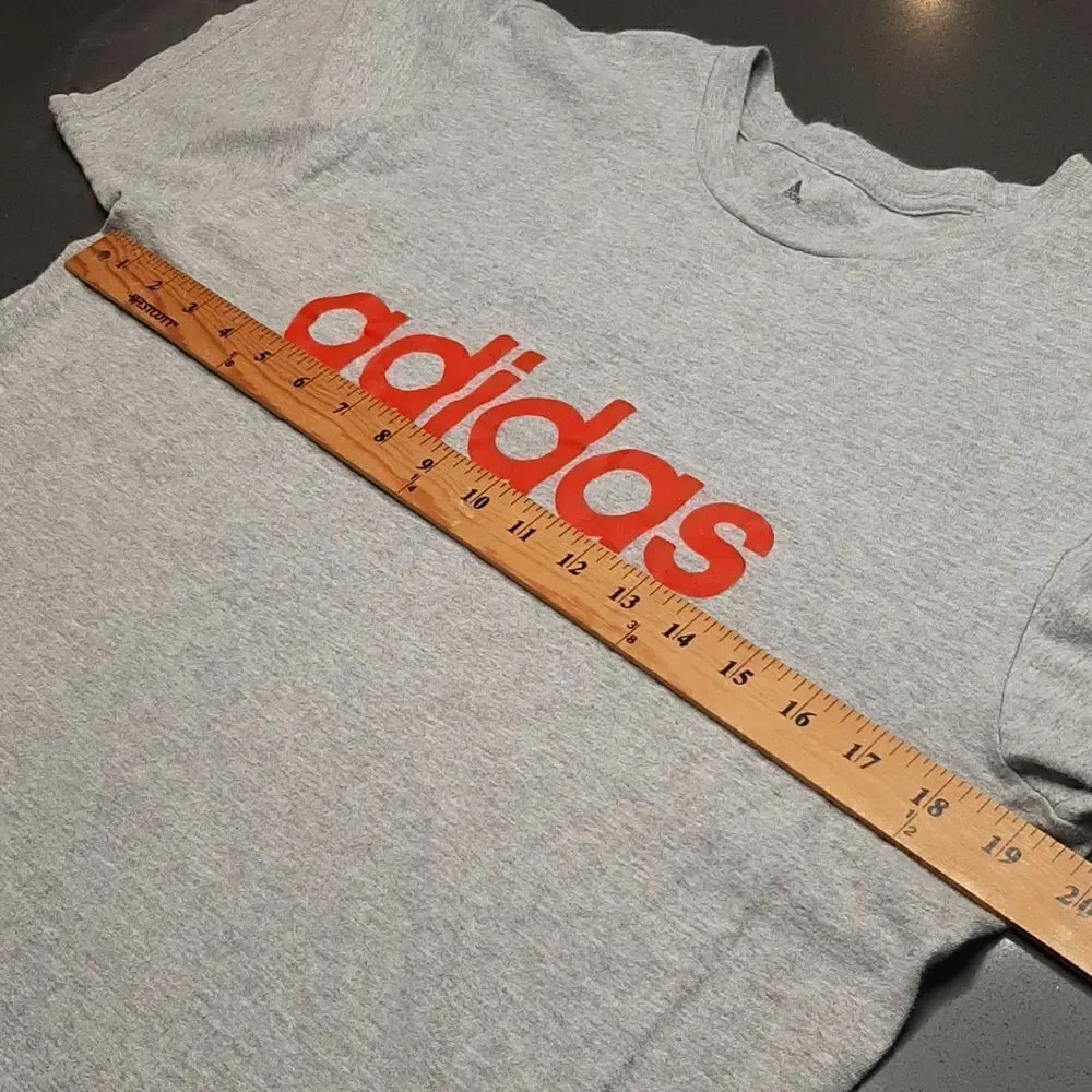 Adidas Gray and Red Tee Shirt